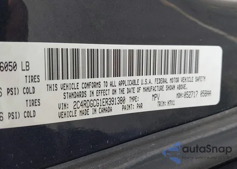 2014 Dodge Grand Caravan Sxt from USA, damaged, VIN 2C4RDGCG1ER391380